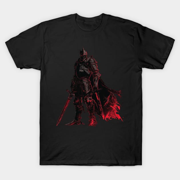 Dark Soul Knight of the Abyss T-Shirt by Insect Exoskeleton